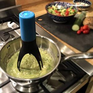 Uutensil Stirr - The Unique Automatic Pan Stirrer - With LED Speed Indicator, Teal