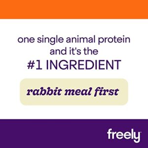 Freely Limited Ingredient Diet, Natural Cat Food Grain Free Dry Cat Food, Rabbit Recipe, 3lb bag