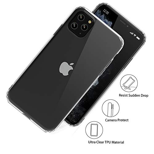 Migeec for iPhone 11 Pro Max Case Shockproof Protective Case Soft Phone Clear Case 6.5 inch