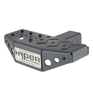 hyper hitches 12" hitch step model # hs-12 | hitch step | truck hitch step 100% made in the usa | rear bumper guard protector | with built in stabilizer (2" receiver)