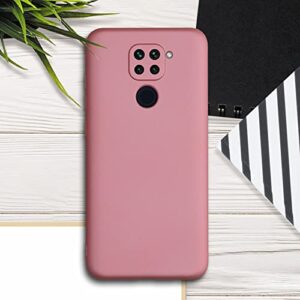 kwmobile TPU Case Compatible with Xiaomi Redmi Note 9 - Case Soft Slim Smooth Flexible Protective Phone Cover - Metallic Rose Gold