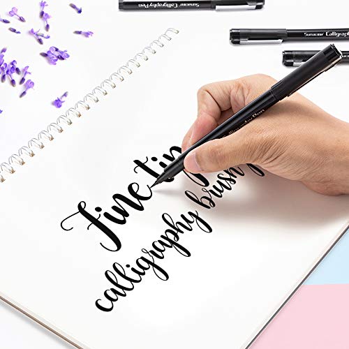 Calligraphy Pens, Hand Lettering Pen, 10 Size Caligraphy Brush Pens for Beginner, Writing, Sketching, Drawing, Illustration, Scrapbooking, journaling