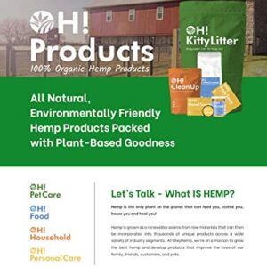 Oley Hemp Small Pet Hemp Bedding - Hamsters, Rabbits, Chickens, Birds, Rats, Reptiles - 100% Natural, Biodegradable & USA Grown - Super Absorbency Compared to Clay