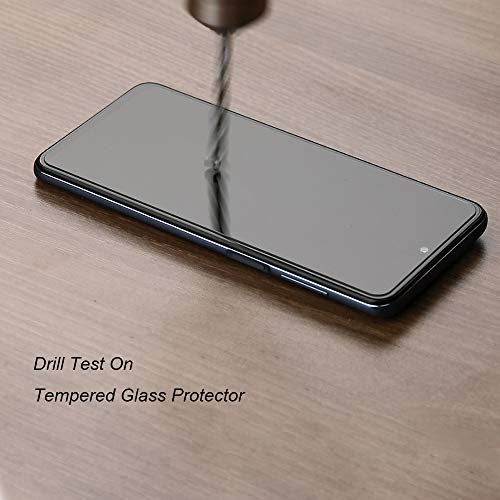 Ibywind Screen Protector For Redmi Note 9S/9 Pro,with 2Pcs Tempered Glass,1Pc Camera Lens Protector,1Pc Backing Carbon Fiber Film [Fingerprint Reader,Easy to install]