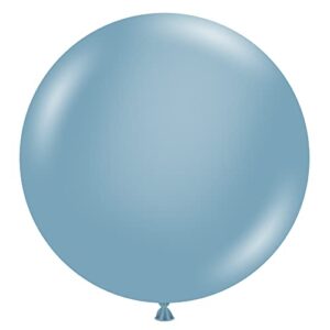 tuf-tex 17" blue slate latex balloons