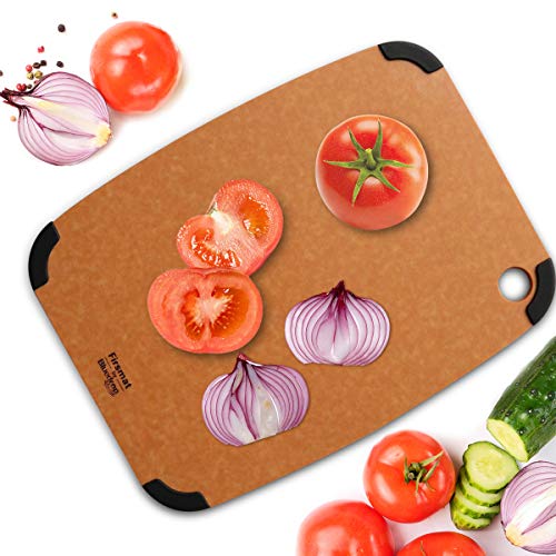 Firsmat Wood Fiber Cutting Board, Chopping Plate for Kitchen Cutting Bread Fruit Vegetables Cheese,Food Grade