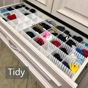 NACTECH 40Pcs | Drawer Dividers For Socks, Underwear, Desk Organizer For Office Supply, Makeup Supply and Cosmetics Organizer