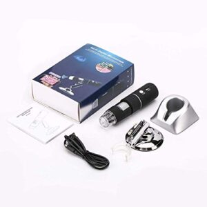 Wireless Digital Microscope USB Microscope Camera 50X to 1000X 8 LED Light WiFi Handheld Zoom Magnification Magnifier for PC, Android Smartphone, iPhone