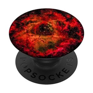 dark star nebula red space popsockets popgrip: swappable grip for phones & tablets