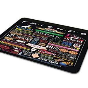 JNKPOAI Friends TV Show Mouse Pad Square Rubber Office Mouse Pad