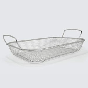 excelsteel rectangular stainless steel basket, 14.75" x 10.75" x 2.5", stainless