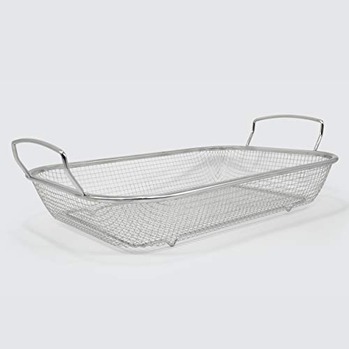 ExcelSteel Rectangular Stainless Steel Basket, 14.75" x 10.75" x 2.5", Stainless