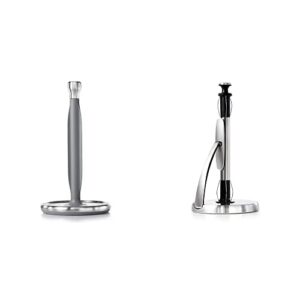 oxo good grips steady paper towel holder & good grips simplytear paper towel holder - stainless steel