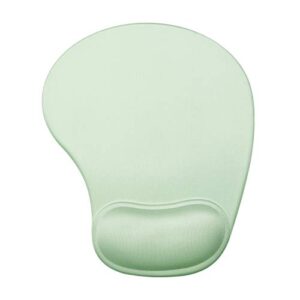 jsd gel mouse pad with wrist support wrist rests 10.00×9.25×1.3 inches (green, 1 pack)