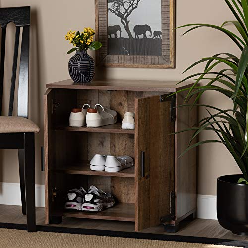 Baxton Studio Shoe Cabinets, Brown