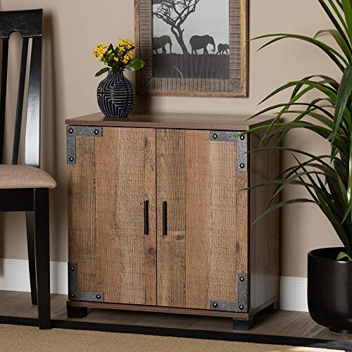 Baxton Studio Shoe Cabinets, Brown