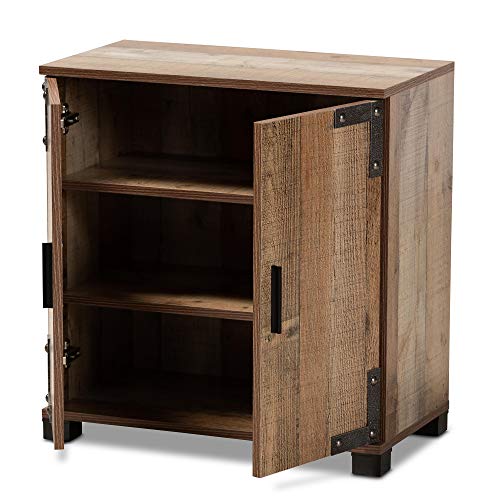 Baxton Studio Shoe Cabinets, Brown