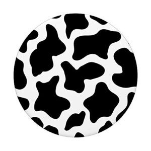 Cow Black and White Print Pattern PopSockets PopGrip: Swappable Grip for Phones & Tablets