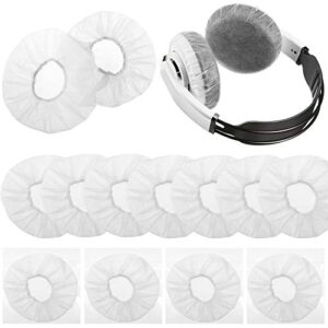 200 pieces disposable headphone covers sanitary headphone ear covers non woven earpad covers headphone covers for most on ear headphones with 8.5 to 10 cm earpads (l, 11 cm/ 4.3 inch)