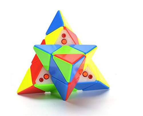 CuberSpeed X Man Bell V2 Pyraminx Stickerless Magnetic Speed Cube X Man Bell Magnetic Pyraminx V2 Cube Puzzle