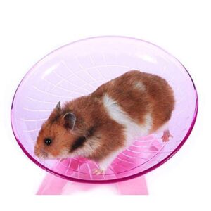 zswell Hamster House Wood Bridge Climb Kit Exercise Wheel Jogging Running Silent Spinner Flying Saucer Pet Toys for Rat Gerbil Guinea Pig Chipmunk Mouse Small Animals