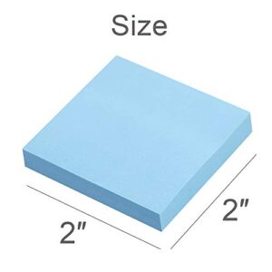 (24 Pack) Sticky Notes 2x2 in Pastel Post Stickies It Super Sticking Power Memo Pads Its Strong Adhesive, 70 Sheets/pad