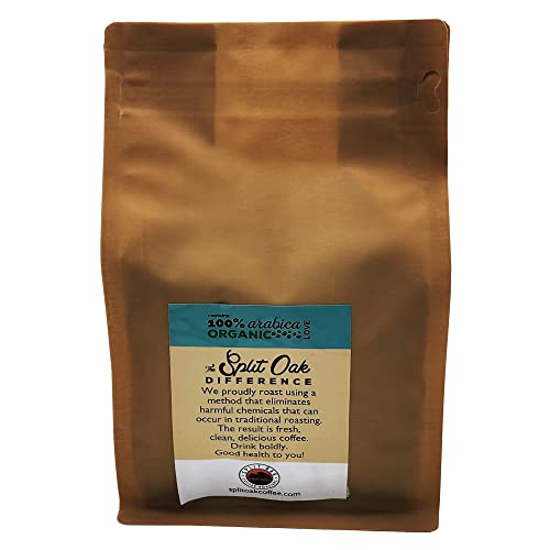 Organic Bourbon Barrel Roasted Coffee Beans 10oz, Limited Edition Barrel Aged to Perfection Whole Beans, Single Origin, Medium Roast Award Winning by Split Oak Coffee Roasters