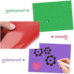 DIY Dry-Erase Magnetic Sticky Notes, Handmade Color Magnetic Stickers, Preschool Education Paper Cutting, Sticky Notes for Handicrafts Making 5 Pack 5 Colors (8’’x 6’’)