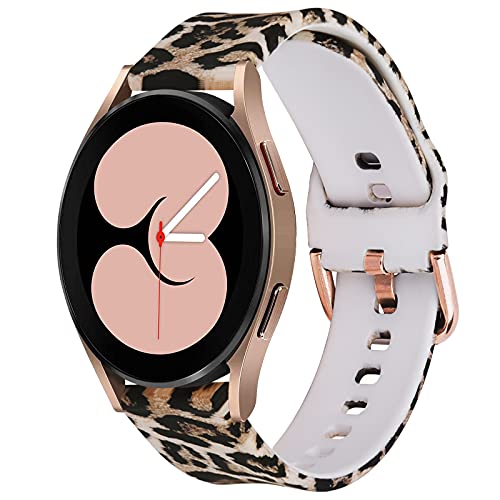 KOREDA Compatible with Samsung Galaxy Watch 5 40mm 44mm/Pro 45mm & Galaxy Watch 4 40mm 44mm & Classic 42mm 46mm/Galaxy Watch 3 41mm/Active 2 40mm 44mm Bands, 20mm Fadeless Pattern Printed Silicone Bands