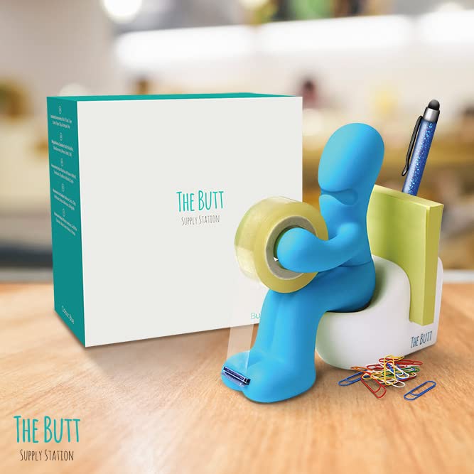 The Butt Tape Dispenser – Funny Gifts for Men – Weird Stuff, Desk Accessories for Men - Novelty, Fun Office Supplies Gag Gifts for Men - Teacher Gifts Boss Gifts for Men - Going Away Gift for Coworker