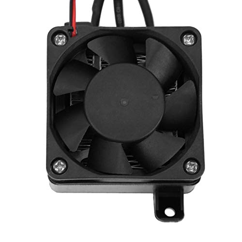 Walfront PTC Car Fan Air Heater 12V/250W Thermistor Element Heating Mini Air Heated Constant Temperature with Fan Interior Heating(12V/250W)