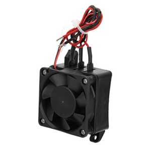 Walfront PTC Car Fan Air Heater 12V/250W Thermistor Element Heating Mini Air Heated Constant Temperature with Fan Interior Heating(12V/250W)