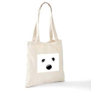 CafePress Westie Face Tote Bag Natural Canvas Tote Bag, Reusable Shopping Bag