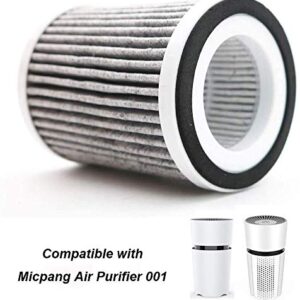 MICPANG Air Purifier Replacement Filters for A01 - Filter Replacement, Best Filter for Pets, Smoke and Dust