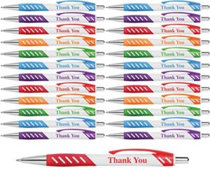 "thank you" gift pens with gripper for events, parties, employee appreciation & more (25 pack)