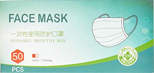 Disposable General Use Face Mask (Pack of 50), Blue