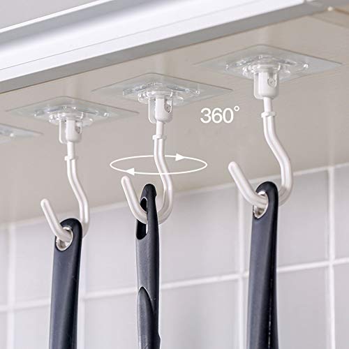 Stick Hook Kitchen Seamless Stick Hook Bathroom Multifunctional Hook Super Load-Bearing Hook (Two)