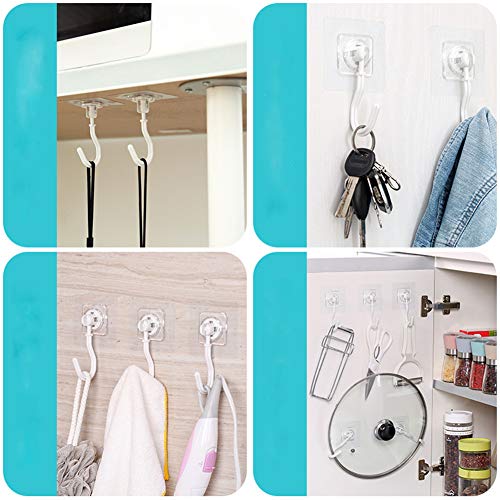 Stick Hook Kitchen Seamless Stick Hook Bathroom Multifunctional Hook Super Load-Bearing Hook (Two)