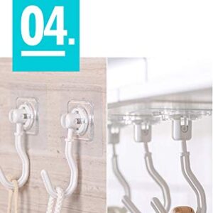 Stick Hook Kitchen Seamless Stick Hook Bathroom Multifunctional Hook Super Load-Bearing Hook (Two)