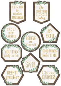 teacher created resources eucalyptus positive sayings accents (tcr8464)