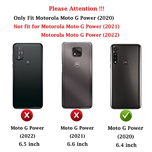 M MAIKEZI for Moto G Power 2020 case, Motorola G Power case 2020 with HD Screen Protector, Soft TPU Slim Fashion Non-Slip Protective Phone Case Cover for Motorola Moto G Power 2020 (Black Brushed TPU)