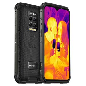 ulefone armor 9 rugged phones unlocked, flir thermal imaging camera, endoscoped supported, helio p90 8gb + 128gb android 10, 64mp camera, 6600mah, 6.3 inch fhd+ screen, nfc, otg, not include endoscope