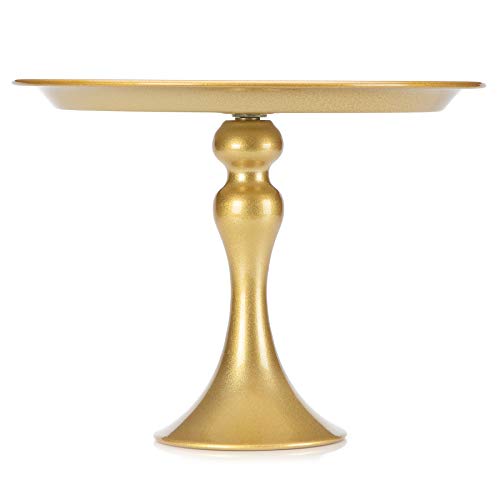 VILAVITA 3-Pieces Cake Stand Set Round Metal Cake Stands Dessert Display Cupcake Stands, Gold