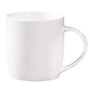 corikee 330ml 11.2oz white ceramics mug for coffee/tea/water/latte
