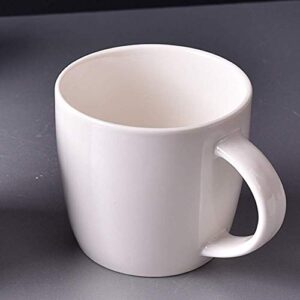 Corikee 330ML 11.2OZ White Ceramics Mug for Coffee/Tea/Water/Latte