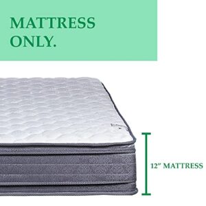 Nutan 12-Inch Doubled Sided Medium Plush Hybrid Euro Top Foam Encased innerspring Mattress/Improves Sleep by Reducing Back Pain,King Size