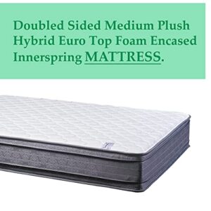 Nutan 12-Inch Doubled Sided Medium Plush Hybrid Euro Top Foam Encased innerspring Mattress/Improves Sleep by Reducing Back Pain,King Size