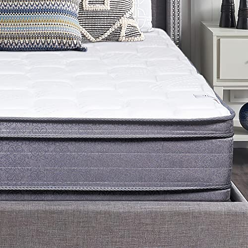 Nutan 12-Inch Double Sided Foam Encased Double Pillow Top Medium Plush with Exceptional Back Support innerspring Mattress,King Size