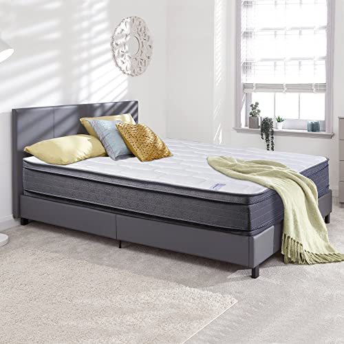 Nutan 12-Inch Double Sided Foam Encased Double Pillow Top Medium Plush with Exceptional Back Support innerspring Mattress,King Size