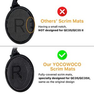 YOCOWOCO Ear Pads Cushions for Bose QC35/ QC35II Headphones, Comfortable Replacement Earpads Compatible with Bose QuietComfort 35 and Quiet Comfort 35 II Over-Ear Headset